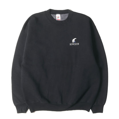 90s しろくま刺繍 スーパーコットン セットイン スウェットシャツ / USA製 FRUIT OF THE ROOM