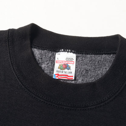 90s しろくま刺繍 スーパーコットン セットイン スウェットシャツ / USA製 FRUIT OF THE ROOM