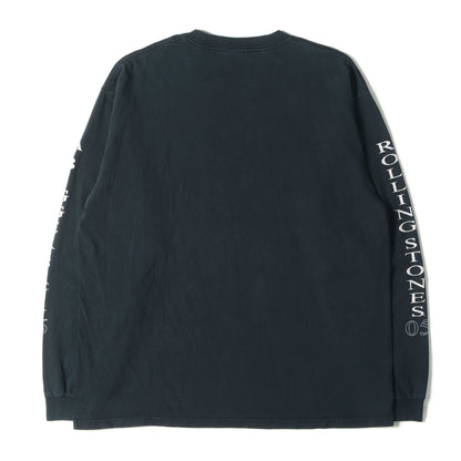 00s ローリングストーンズ 袖ロゴ リップ＆タン ロングスリーブ Tシャツ / A BIGGER BANG LIP & TONGUE LS