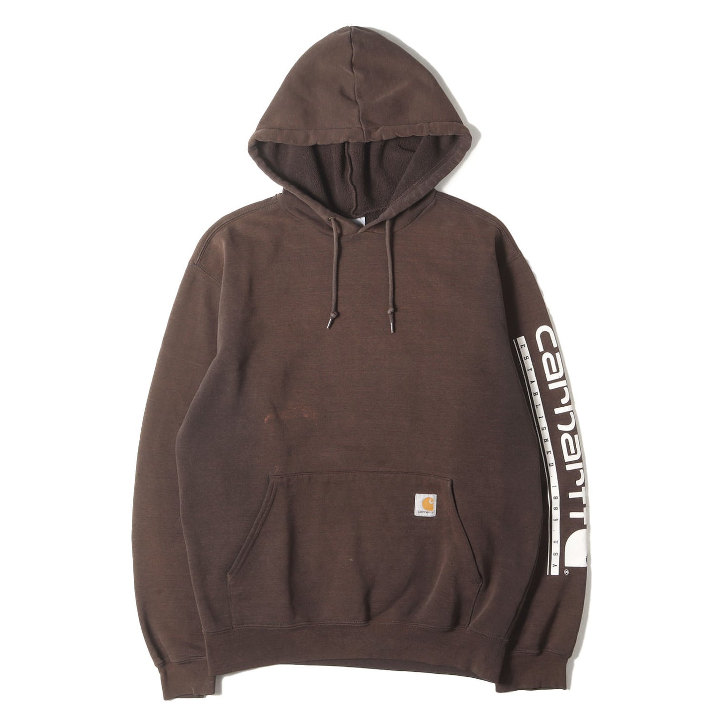 [雰囲気抜群] 00s アームロゴプリント セットイン スウェット パーカー メキシコ製