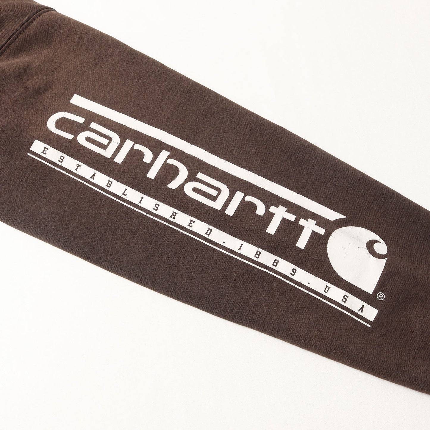 [雰囲気抜群] 00s アームロゴプリント セットイン スウェット パーカー メキシコ製