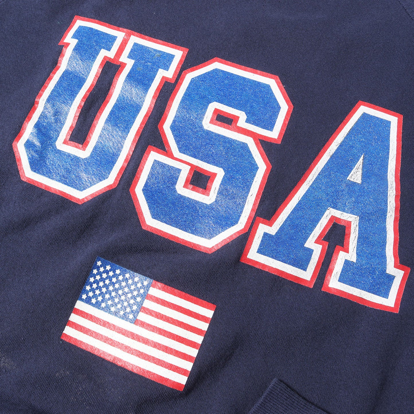 90s USAロゴ プリント ラグラン スウェットシャツ / USA製 Hanes ヘインズ