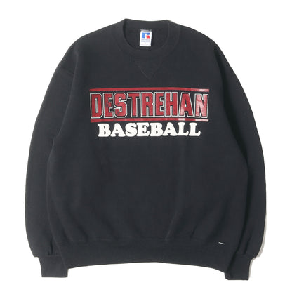 90s ベースボールチーム プリント 前V セットイン スウェットシャツ / USA製 Russell