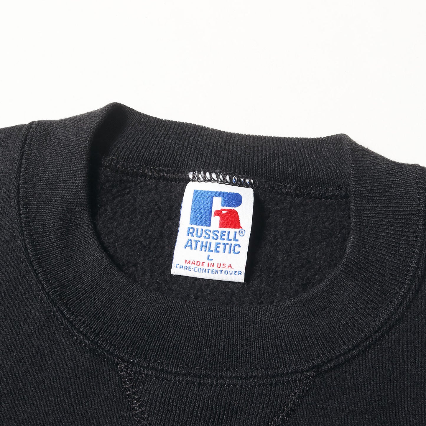 90s ベースボールチーム プリント 前V セットイン スウェットシャツ / USA製 Russell