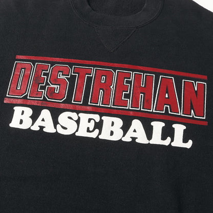 90s ベースボールチーム プリント 前V セットイン スウェットシャツ / USA製 Russell