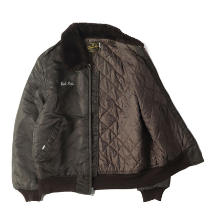 70s B-15タイプ ナイロン フライトジャケット 民間品 / USA製 TIMBER KING