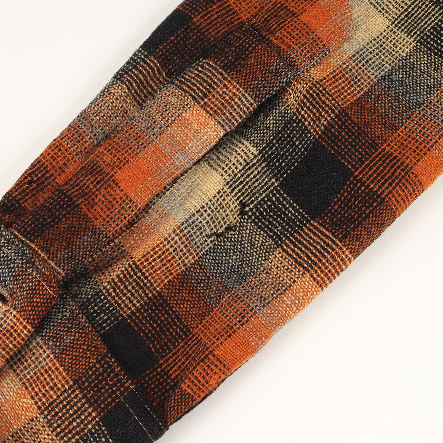 50s オンブレチェック オープンカラー ボード ウール シャツ / USA製 SHANHOUSE WEATHER WINNERS