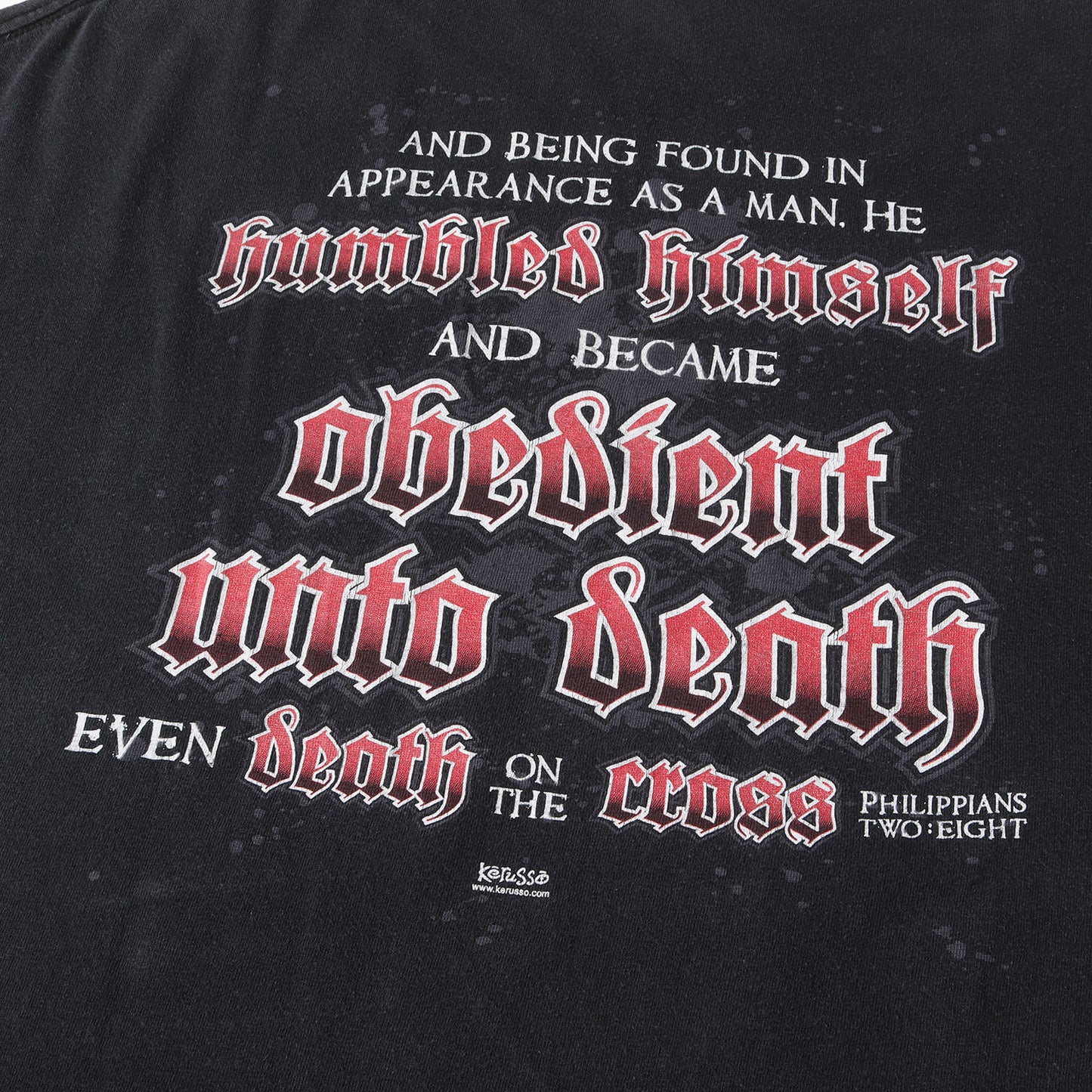 00s 十字架 ジーザス 両面プリント Tシャツ / メキシコ製 キリスト