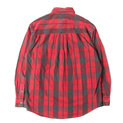 90s チェック コットン フランネルシャツ USA製