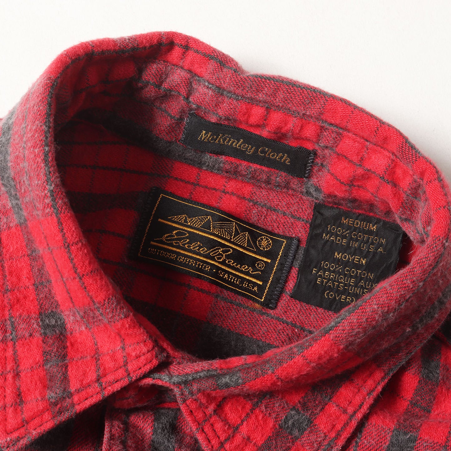 90s チェック コットン フランネルシャツ USA製