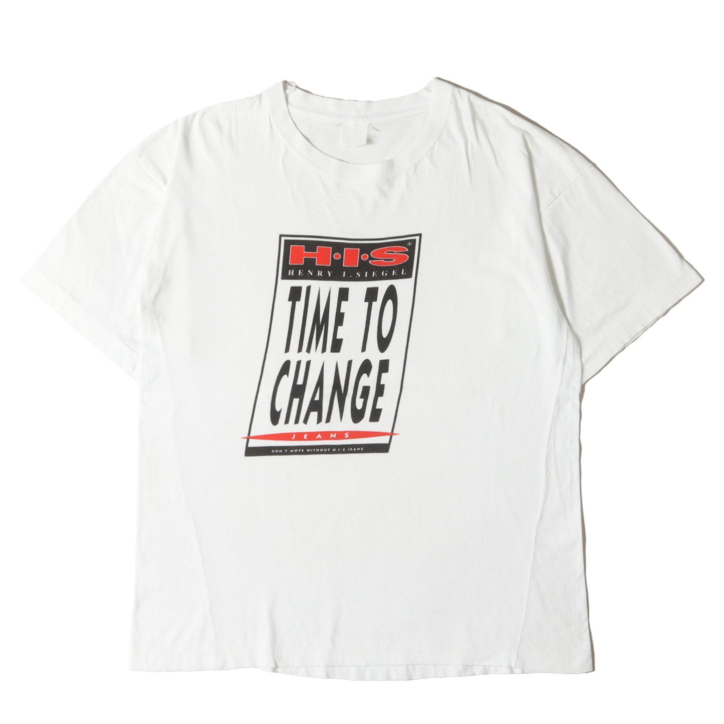 90s HIS JEANS メッセージ Tシャツ