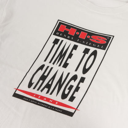 90s HIS JEANS メッセージ Tシャツ