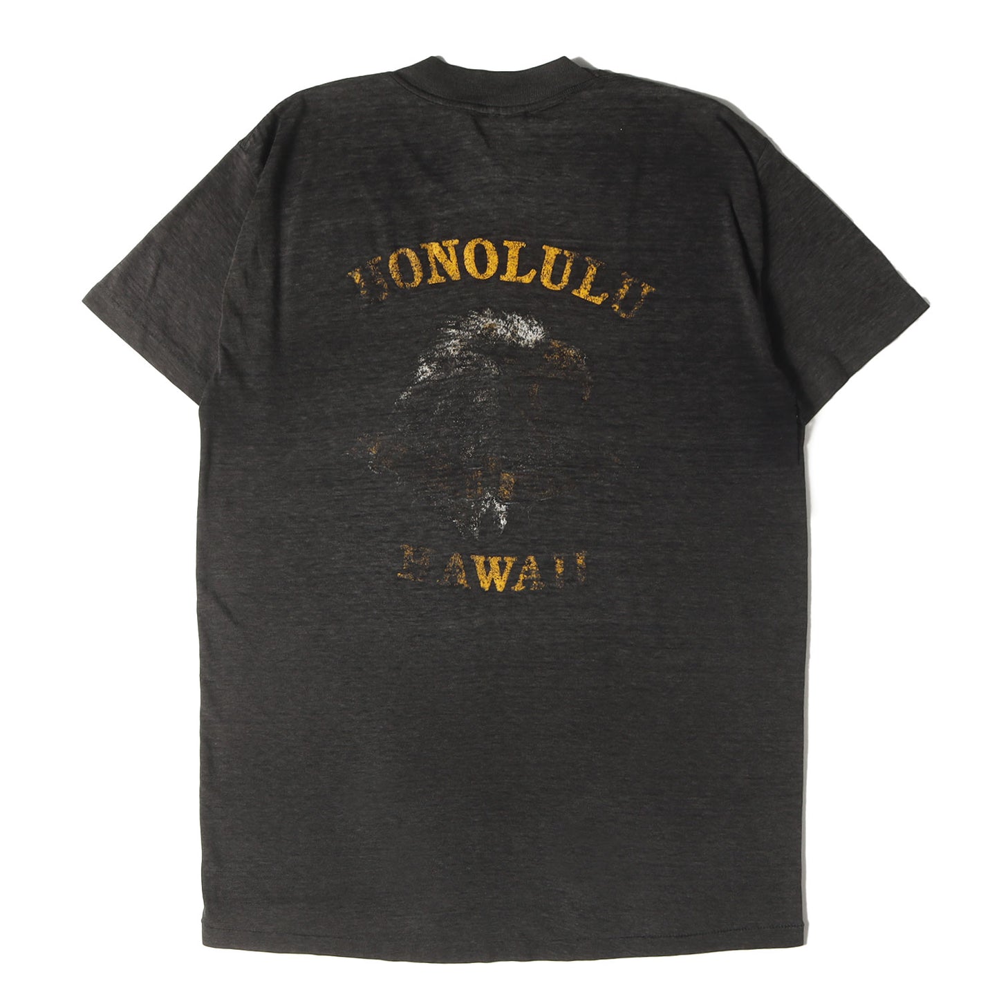 80s 3D EMBLEM バイカー イーグル 両面プリント Tシャツ / USA製 3Dエンブレム