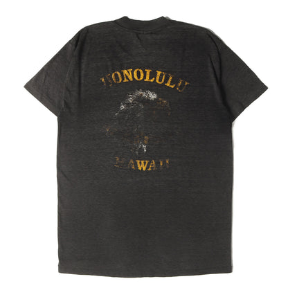 80s 3D EMBLEM バイカー イーグル 両面プリント Tシャツ / USA製 3Dエンブレム