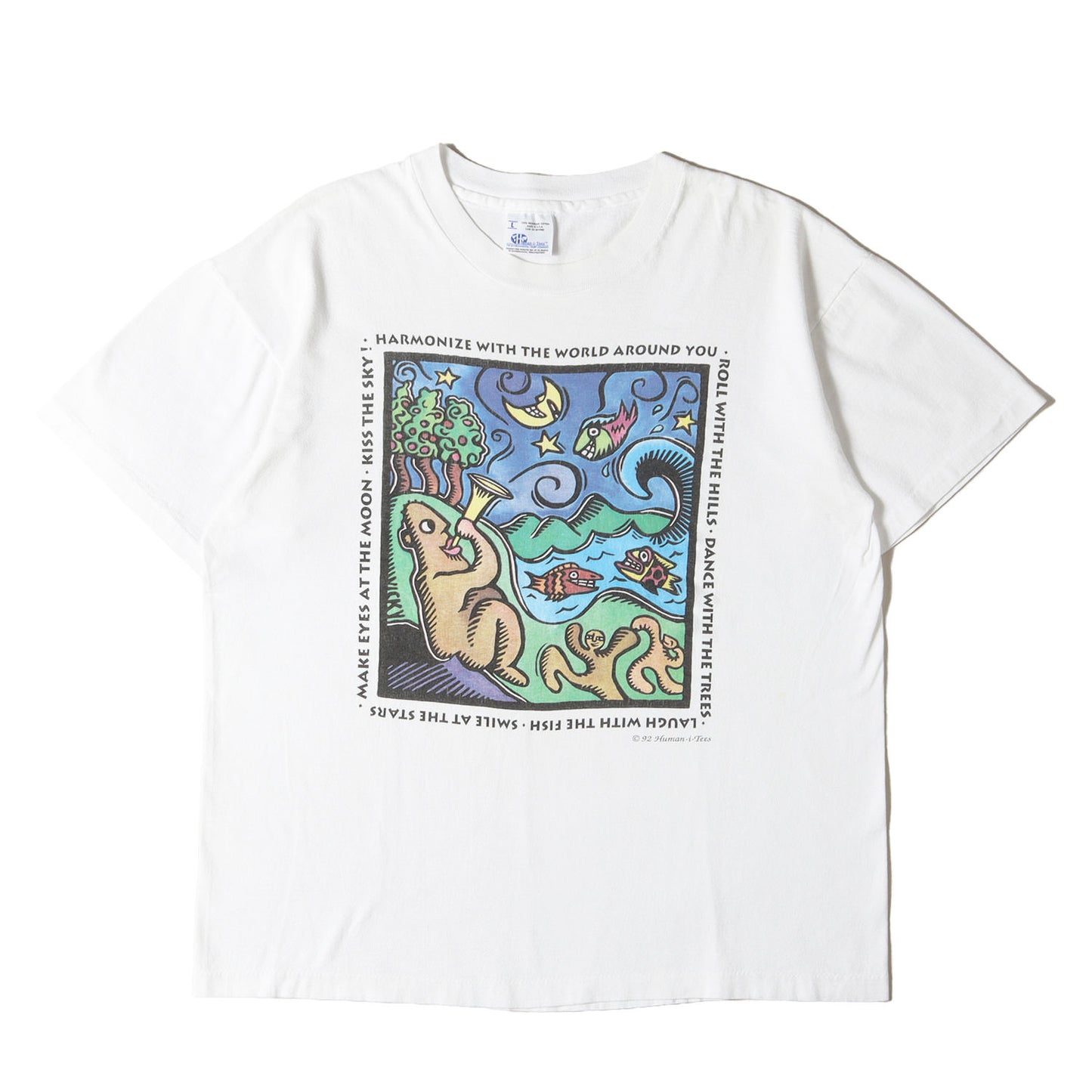 90s アート Tシャツ / USA製 Human-i-Tees