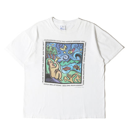 90s アート Tシャツ / USA製 Human-i-Tees