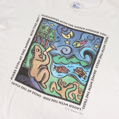 90s アート Tシャツ / USA製 Human-i-Tees