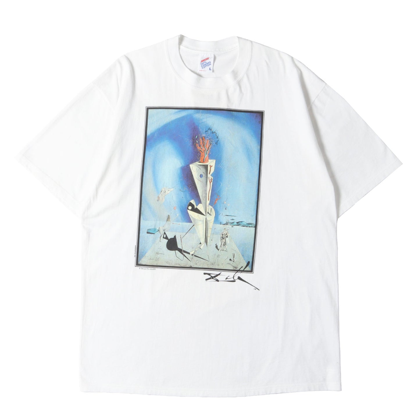 [器官と手] 90s Salvador Dali アートプリント Tシャツ / USA製 サルバドール・ダリ