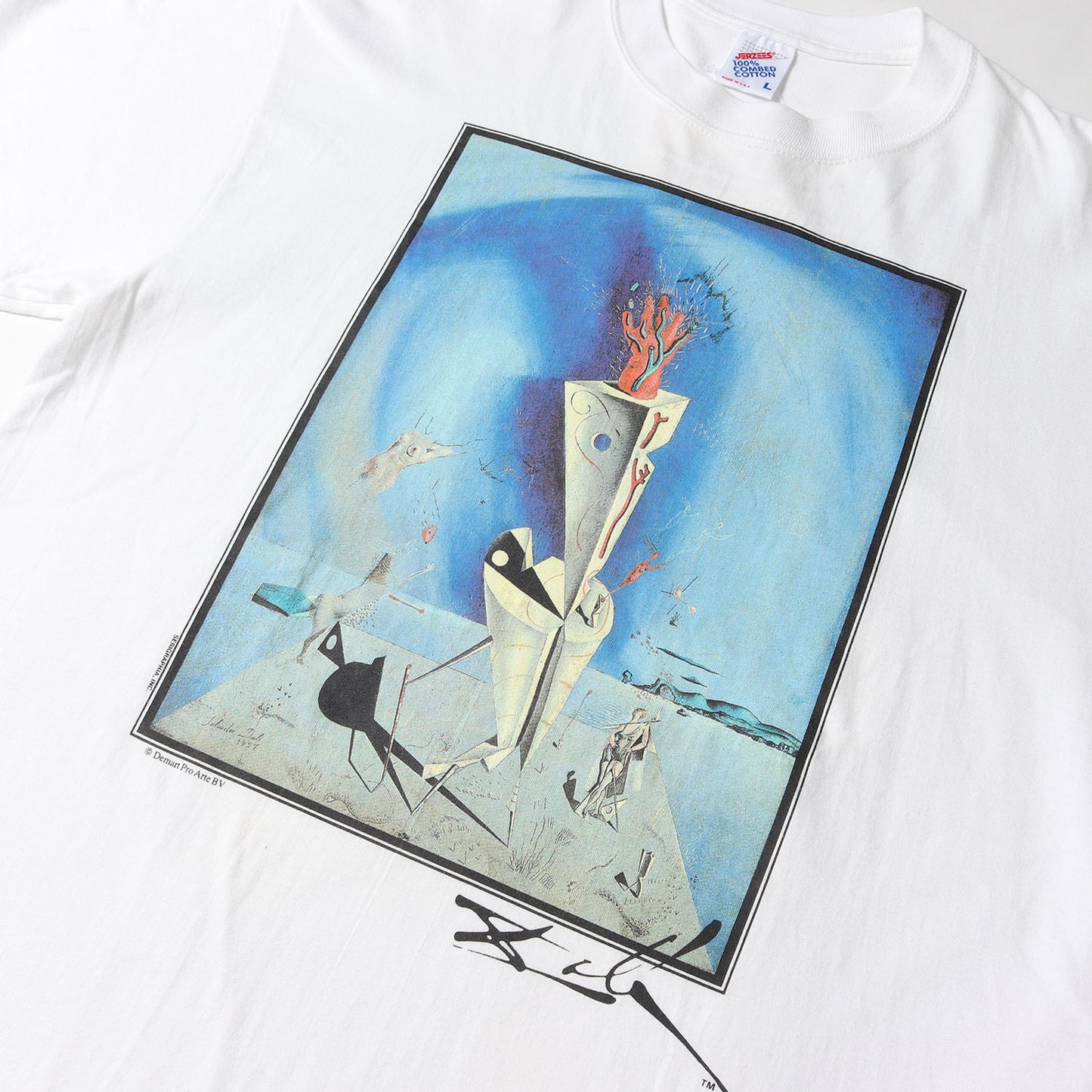 [器官と手] 90s Salvador Dali アートプリント Tシャツ / USA製 サルバドール・ダリ