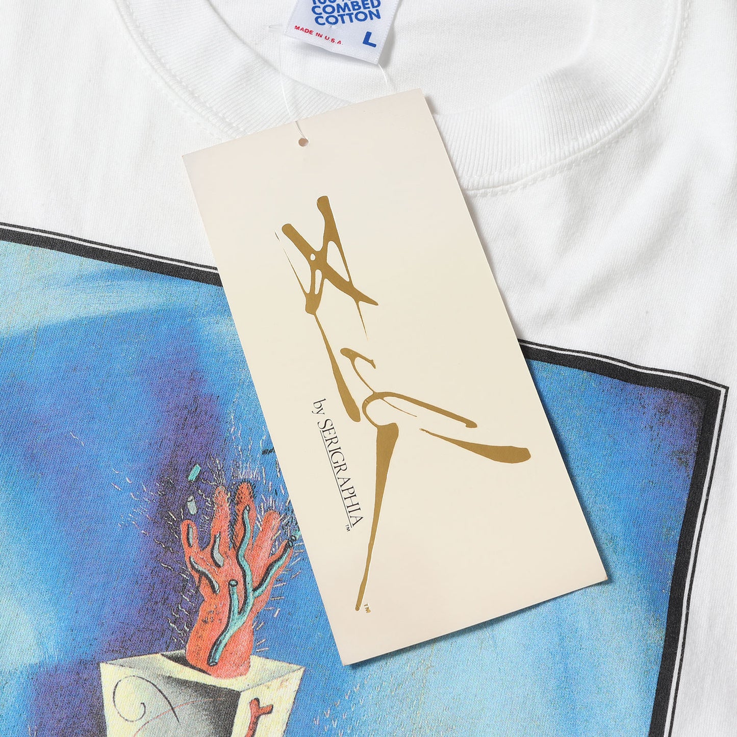 [器官と手] 90s Salvador Dali アートプリント Tシャツ / USA製 サルバドール・ダリ