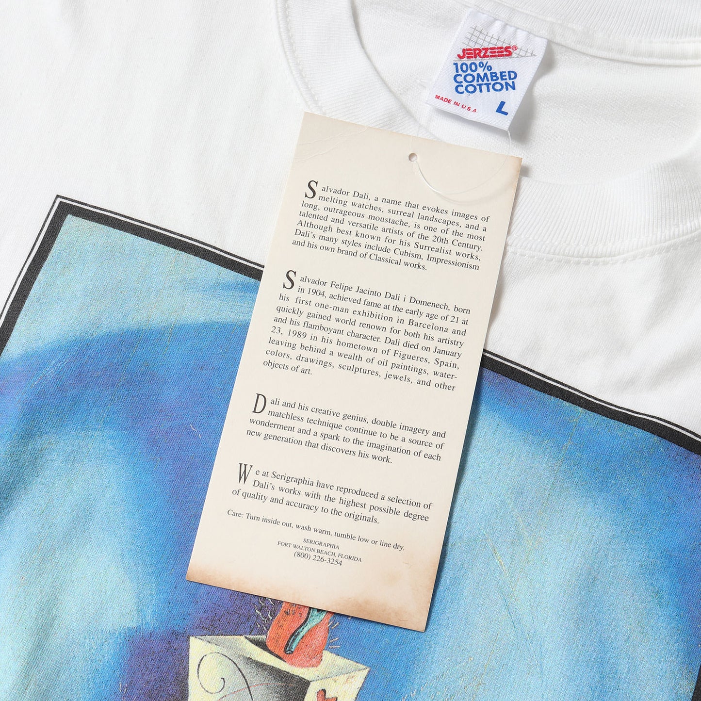 [器官と手] 90s Salvador Dali アートプリント Tシャツ / USA製 サルバドール・ダリ