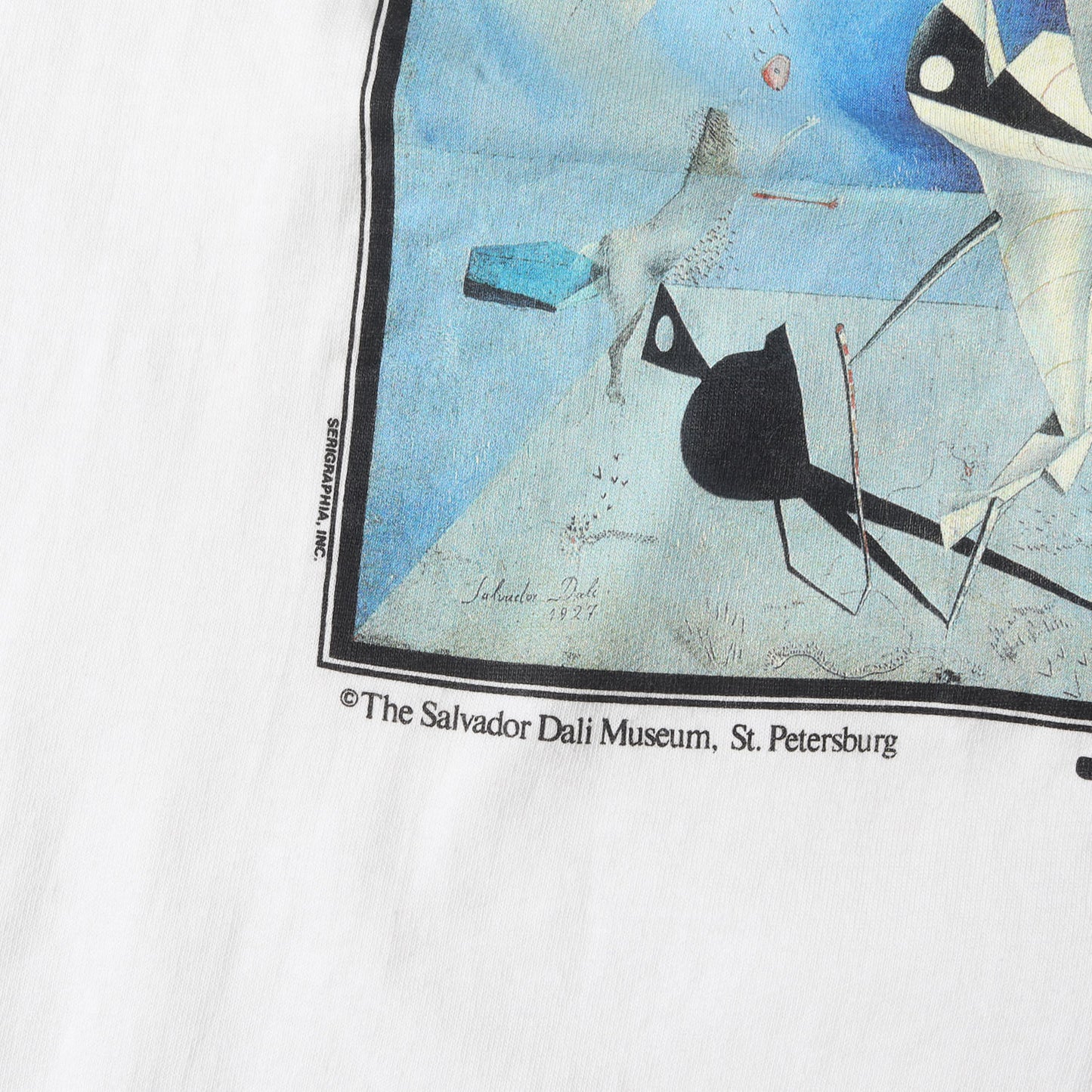 [器官と手] 90s Salvador Dali アートプリント ロングスリーブTシャツ / USA製 サルバドール・ダリ