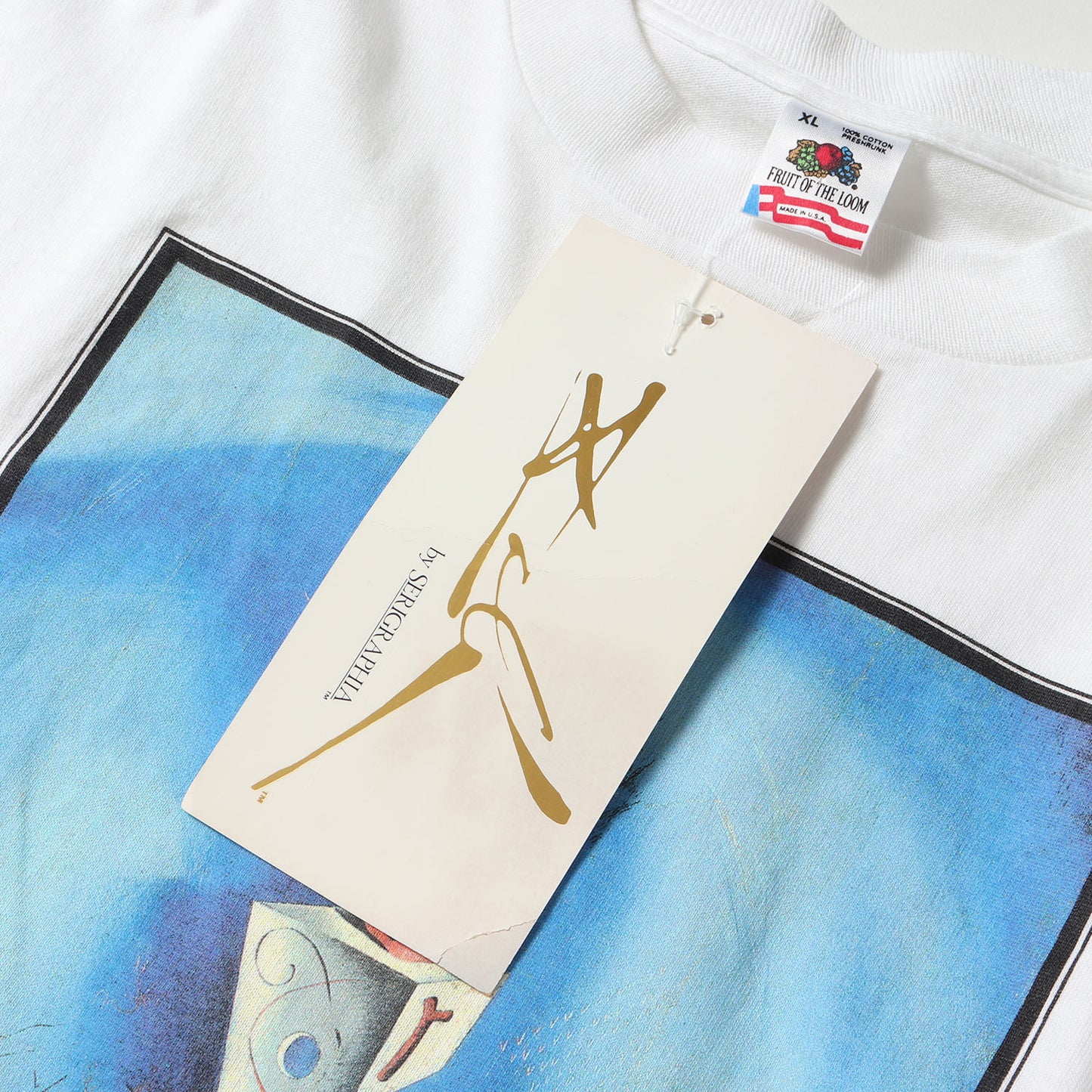 [器官と手] 90s Salvador Dali アートプリント ロングスリーブTシャツ / USA製 サルバドール・ダリ