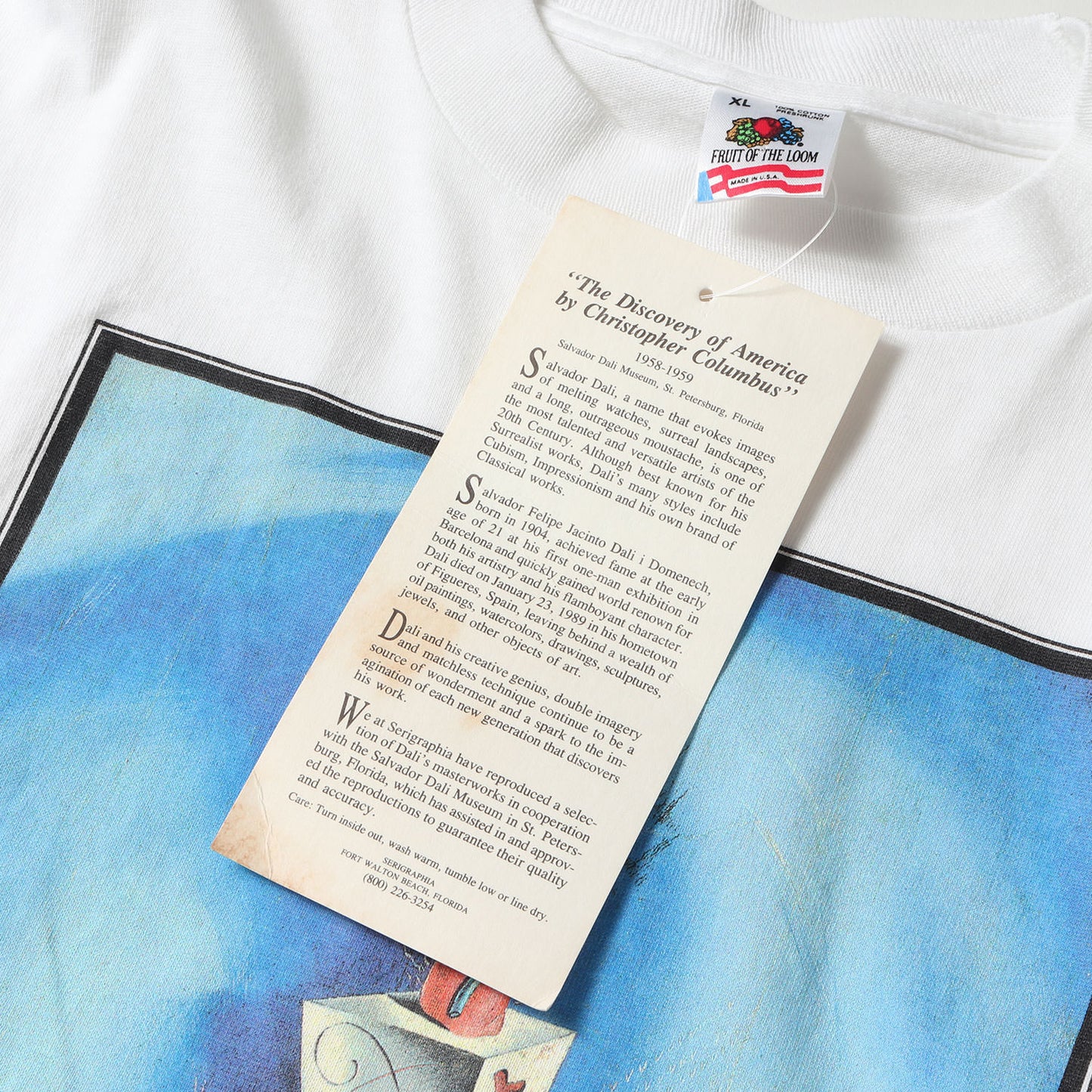 [器官と手] 90s Salvador Dali アートプリント ロングスリーブTシャツ / USA製 サルバドール・ダリ