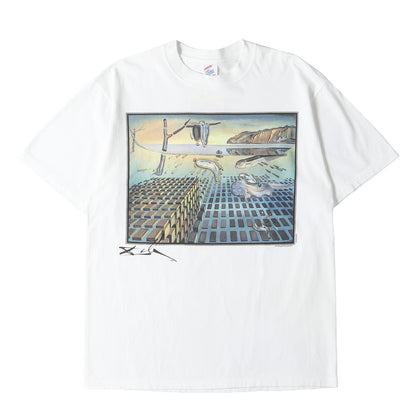 [記憶の固執の崩壊] 90s Salvador Dali アートプリント Tシャツ / USA製 サルバドール・ダリ