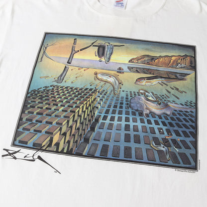 [記憶の固執の崩壊] 90s Salvador Dali アートプリント Tシャツ / USA製 サルバドール・ダリ