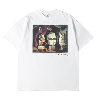 [老年 青年 幼年] 90s Salvador Dali アートプリント Tシャツ / USA製 サルバドール・ダリ