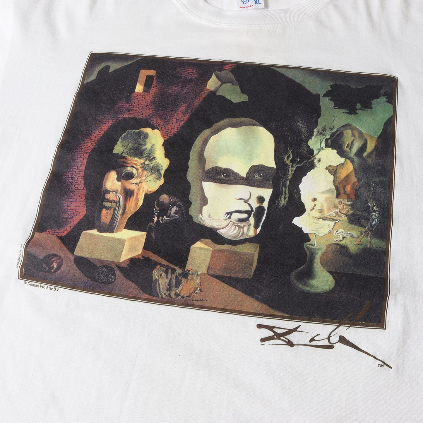 [老年 青年 幼年] 90s Salvador Dali アートプリント Tシャツ / USA製 サルバドール・ダリ