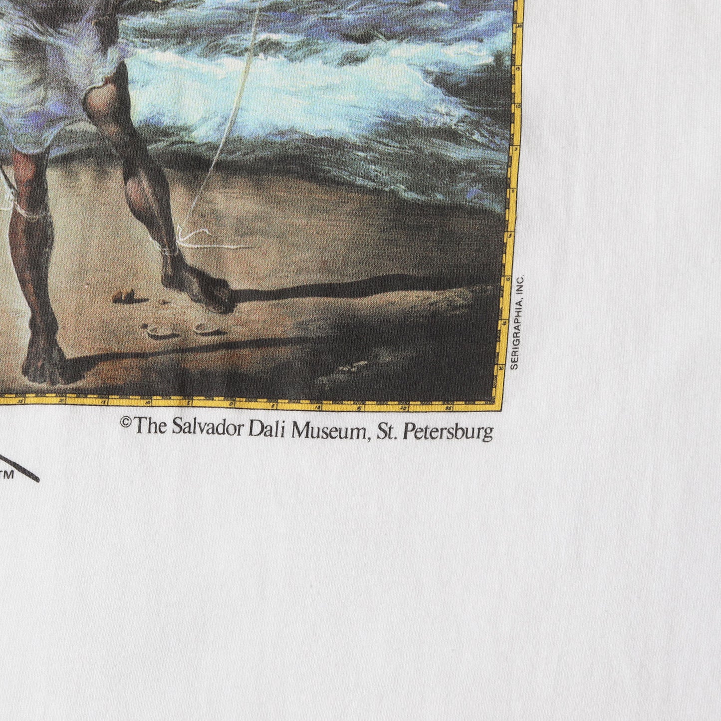 [船を持つ男] 90s Salvador Dali アートプリント ロングスリーブTシャツ / USA製 サルバドール・ダリ