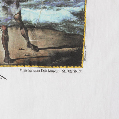 [船を持つ男] 90s Salvador Dali アートプリント ロングスリーブTシャツ / USA製 サルバドール・ダリ