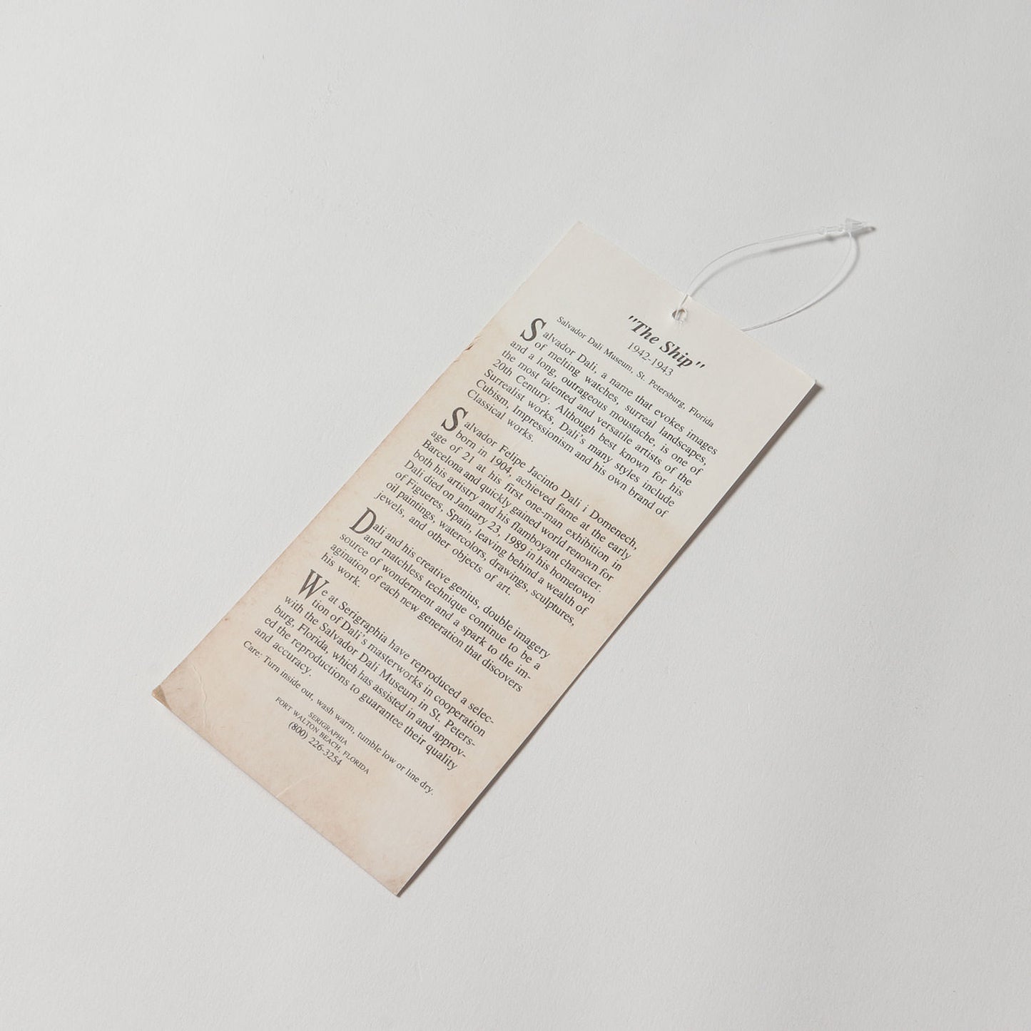 [船を持つ男] 90s Salvador Dali アートプリント ロングスリーブTシャツ / USA製 サルバドール・ダリ