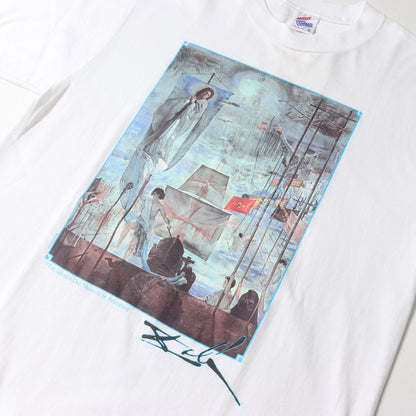 [コロンブスによるアメリカの発見] 90s Salvador Dali アートプリント Tシャツ / USA製 サルバドール・ダリ