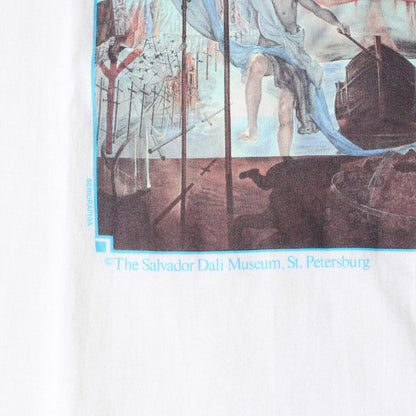 [コロンブスによるアメリカの発見] 90s Salvador Dali アートプリント Tシャツ / USA製 サルバドール・ダリ