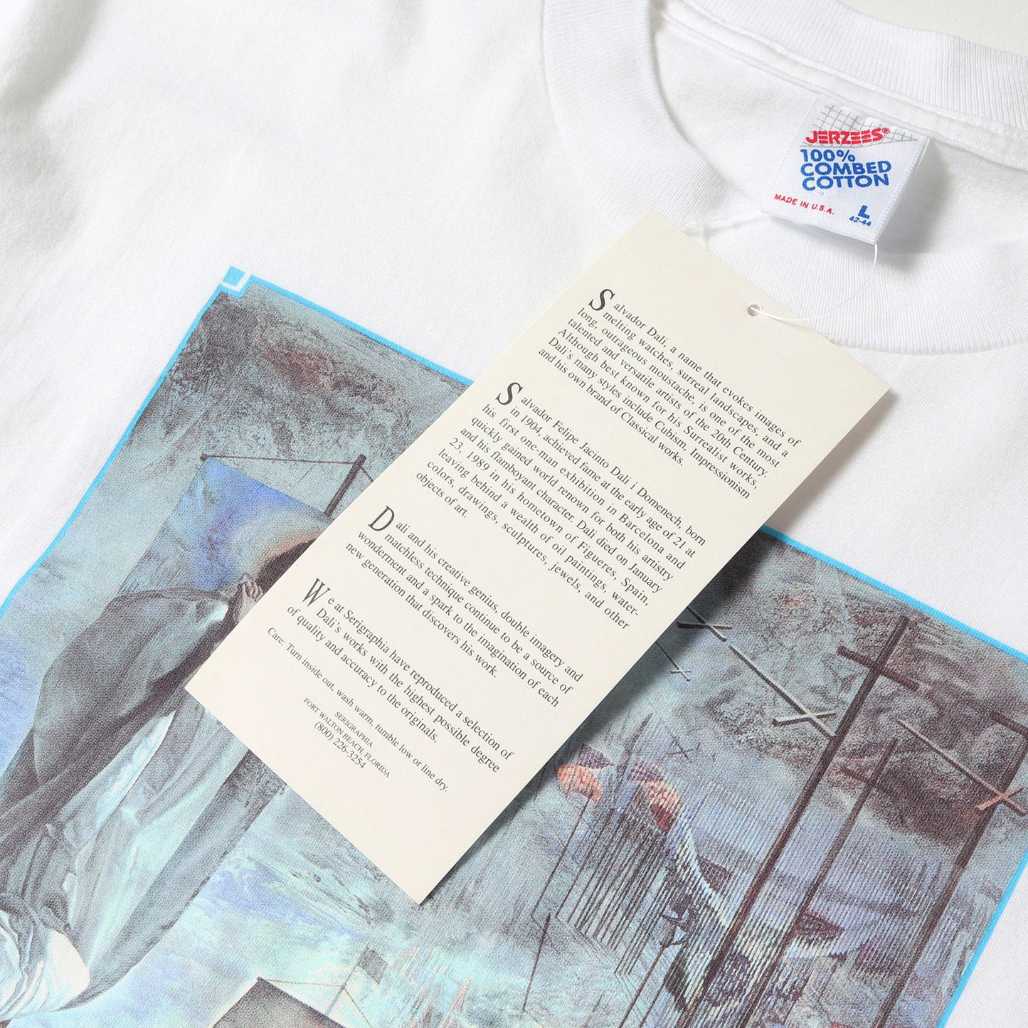 [コロンブスによるアメリカの発見] 90s Salvador Dali アートプリント Tシャツ / USA製 サルバドール・ダリ