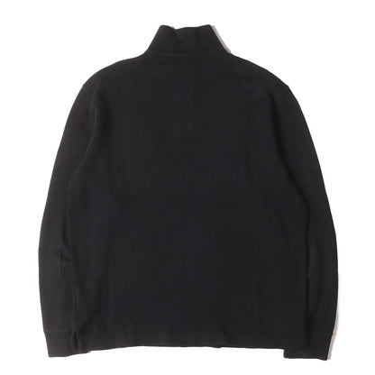 00s ポニー刺繍 ハーフジップ リブ スウェットシャツ