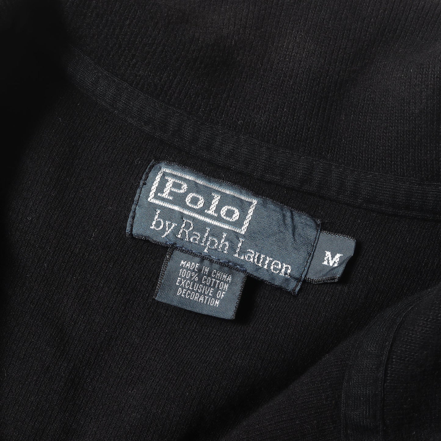 00s ポニー刺繍 ハーフジップ リブ スウェットシャツ