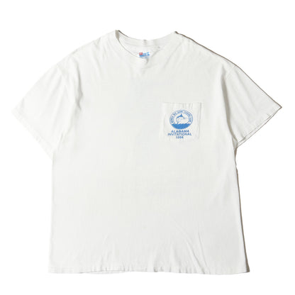 90s カジキ イラスト ポケット Tシャツ / USA製 Hanes