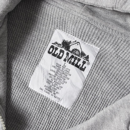 00s ライナーサーマル付き 無地 フルジップ スウェット パーカー / OLD MILL