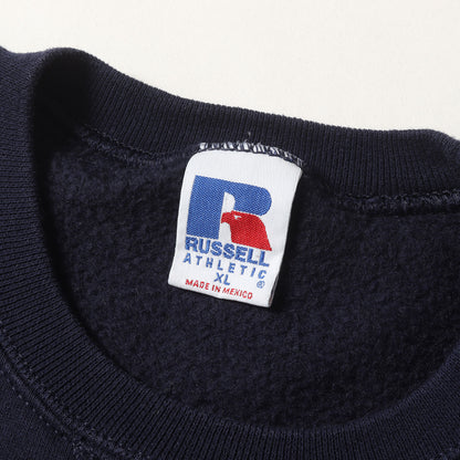 90s カレッジフットボール プリント 前V セットイン スウェットシャツ / メキシコ製 Russell