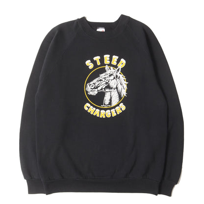 90s ホース プリント ラグラン スウェットシャツ / USA製 JERZEES ジャージーズ