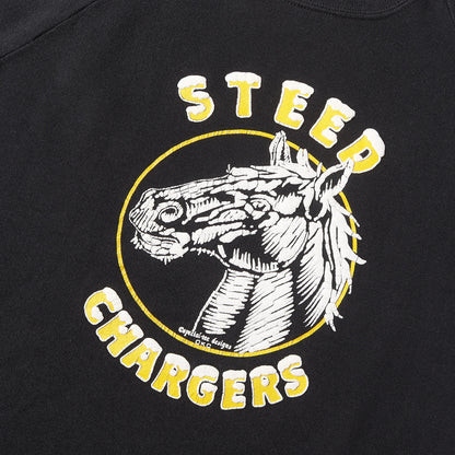 90s ホース プリント ラグラン スウェットシャツ / USA製 JERZEES ジャージーズ