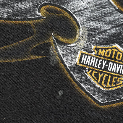 00s メタル トライバル エンブレム Tシャツ / USA製 Hanes