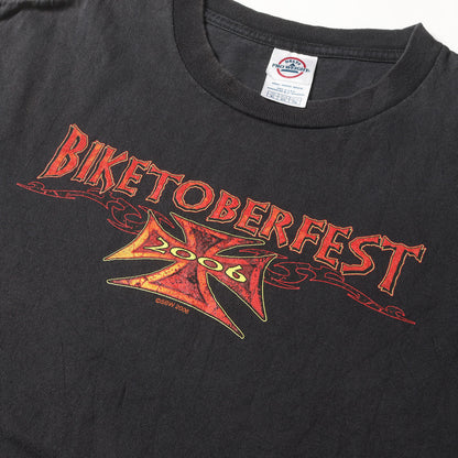 00s BIKETOBERFEST 2006 アイアンクロス モーターサイクル Tシャツ / USA製 DELTA