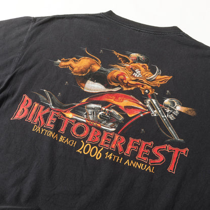 00s BIKETOBERFEST 2006 アイアンクロス モーターサイクル Tシャツ / USA製 DELTA