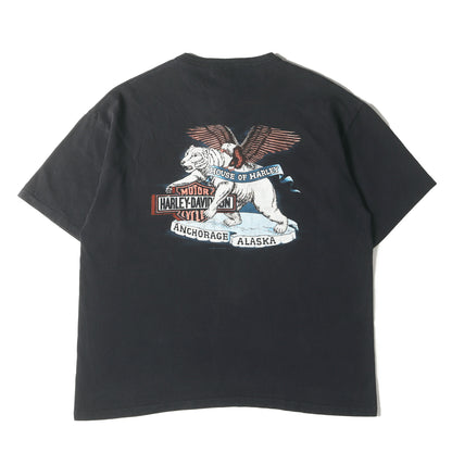 90s イーグル ホワイトベア ヘンリーネック Tシャツ / USA製 RK Stratman