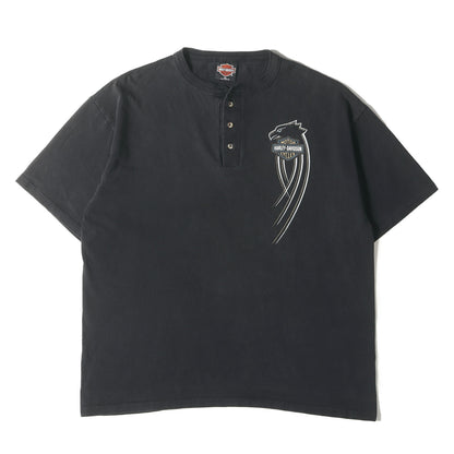 90s イーグル ホワイトベア ヘンリーネック Tシャツ / USA製 RK Stratman